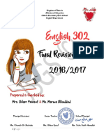 English 302 Final Revision Booklet 2016/2017