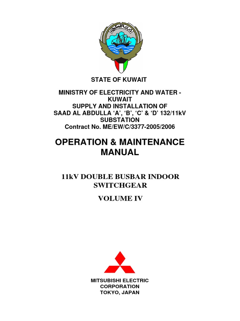 11kV Metal Clad Switchgear Manual | PDF | Electrical Substation | Power ...