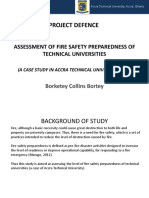 Project Defence: Assessment of Fire Safety Preparedness of Technical Universities