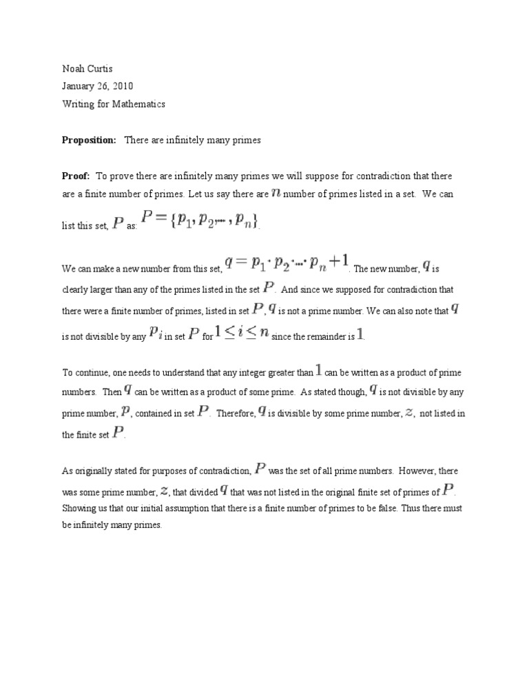 Infinitely Many Primes | PDF | Prime Number | Numbers