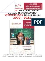 De Los Productos Del Consejo Técnico Escolar Del Ciclo Escolar