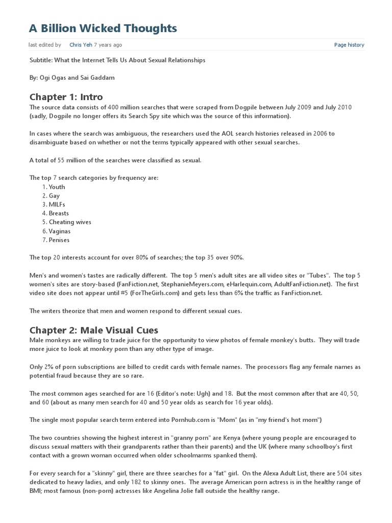 Insights from A Billion Wicked Thoughts | PDF