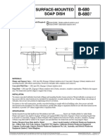 Surface-Mounted Soap Dish: Technical Data