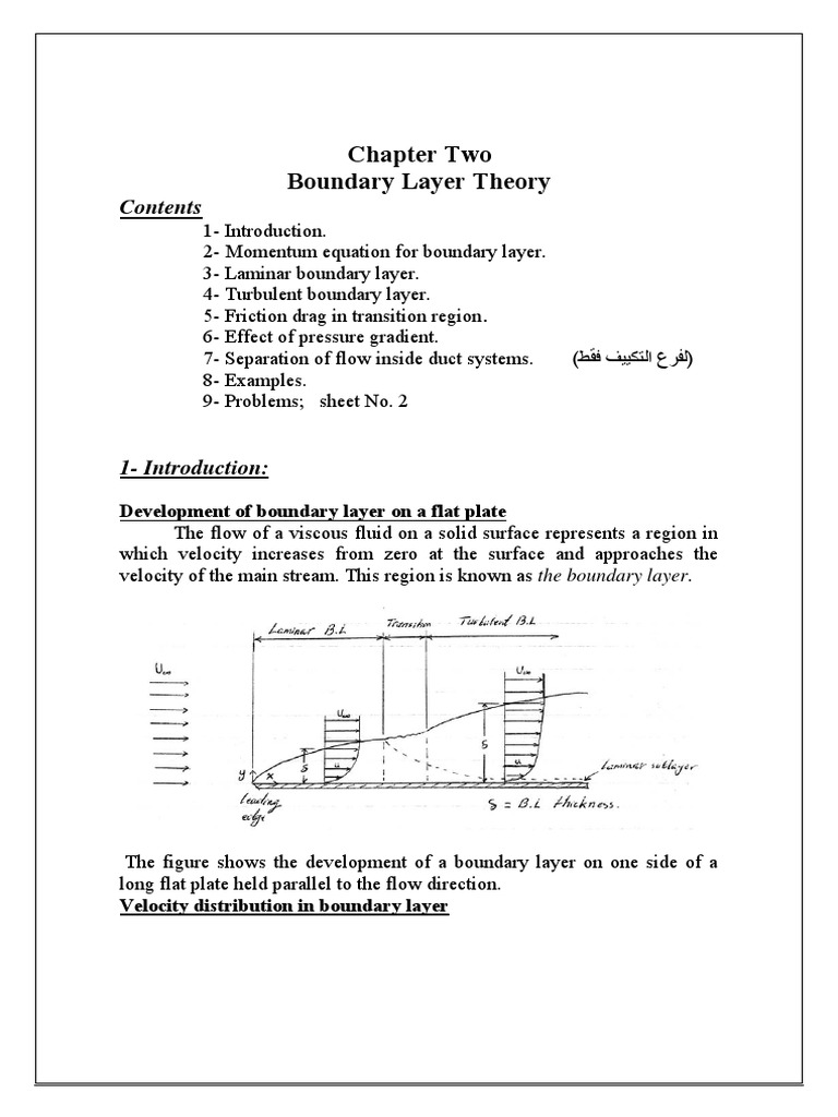 Boundary Layer Theory in Fluid Mechanics | PDF | Boundary Layer | Drag ...