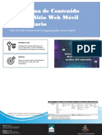 Ecosistema de Contenido para Un Sitio Web Móvil Universitario