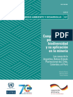 Compensaciones Por Pérdida de Biodiversidad y Su Aplicación en La Minería (Argentina, Chilem Bolivia, Colombia y Perú)