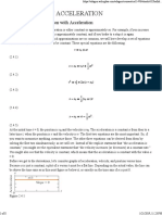 2.4 Constant Acceleration: A Special Case For Motion With Acceleration