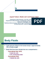 Body Fluids Composition and Functions