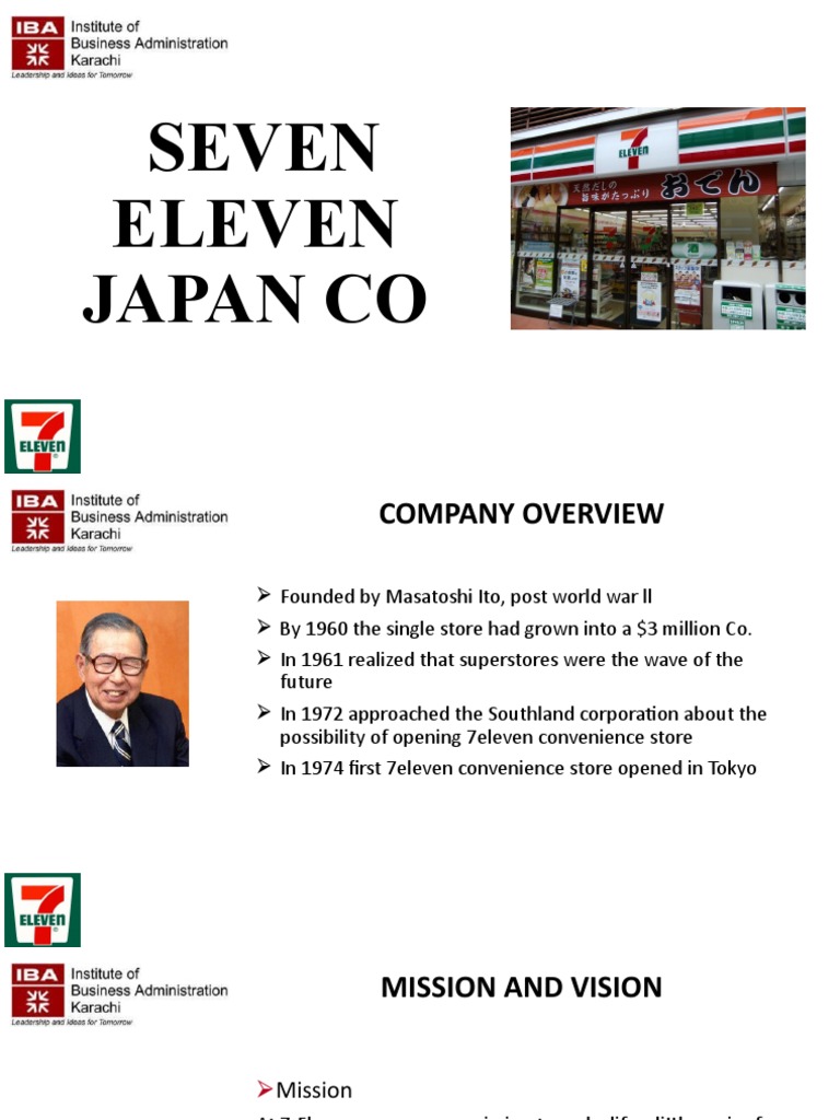 7 11 Japan Case Study | PDF | Supply Chain | Point Of Sale