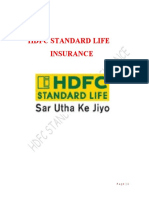 PROJECT On HDFC Standard Life