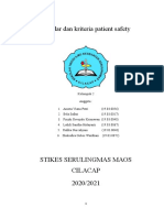 Standar dan kriteria keselamatan pasien