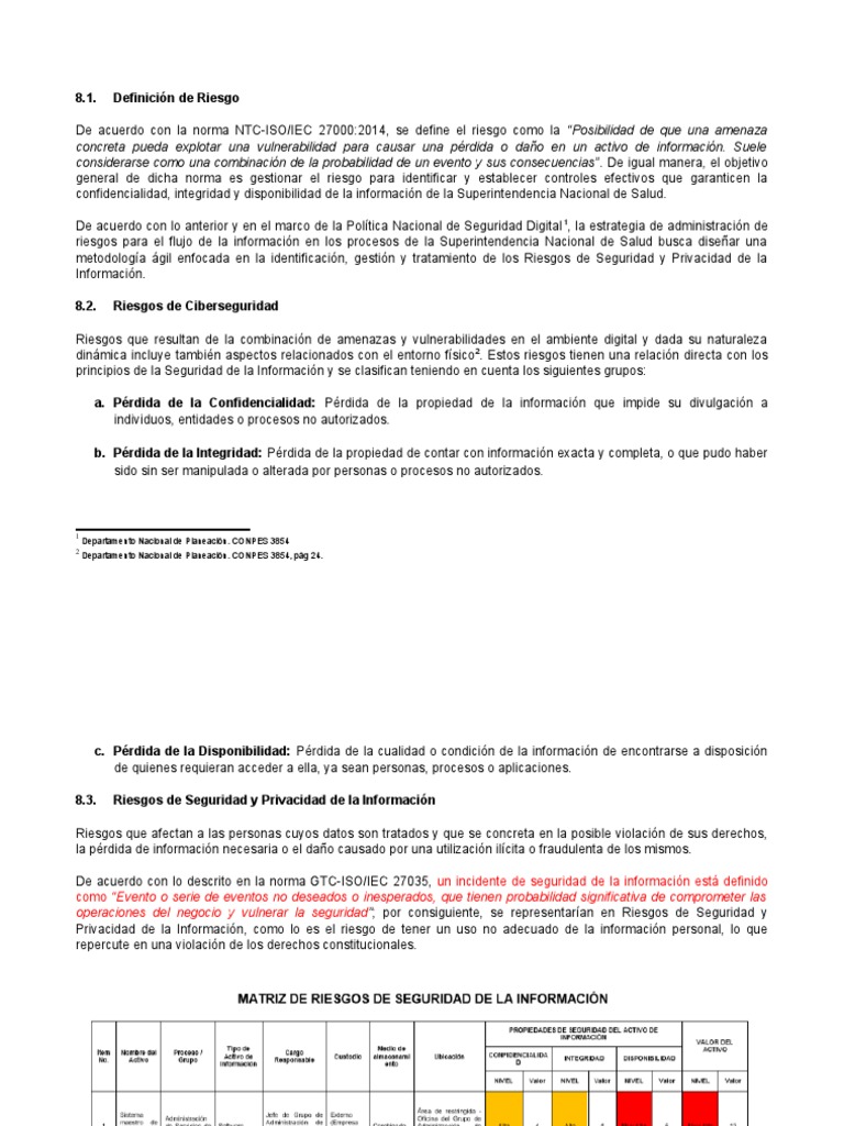 Gestión de Riesgos en Seguridad Informática | PDF | La seguridad ...