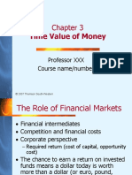 Time Value of Money: Professor XXX Course Name/number