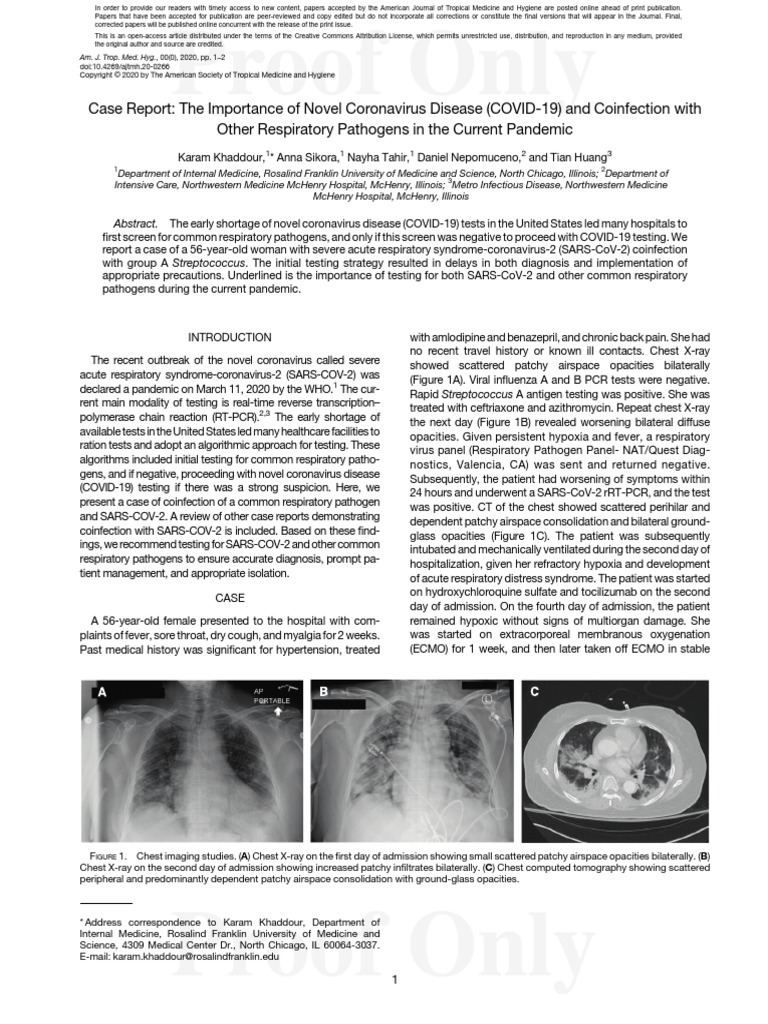 Report Respiratory Coinfection Sars-Cov2 | PDF | Infection | Influenza