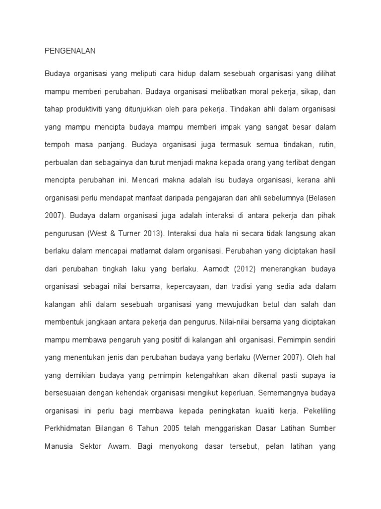 Budaya Organisasi Upm Pdf