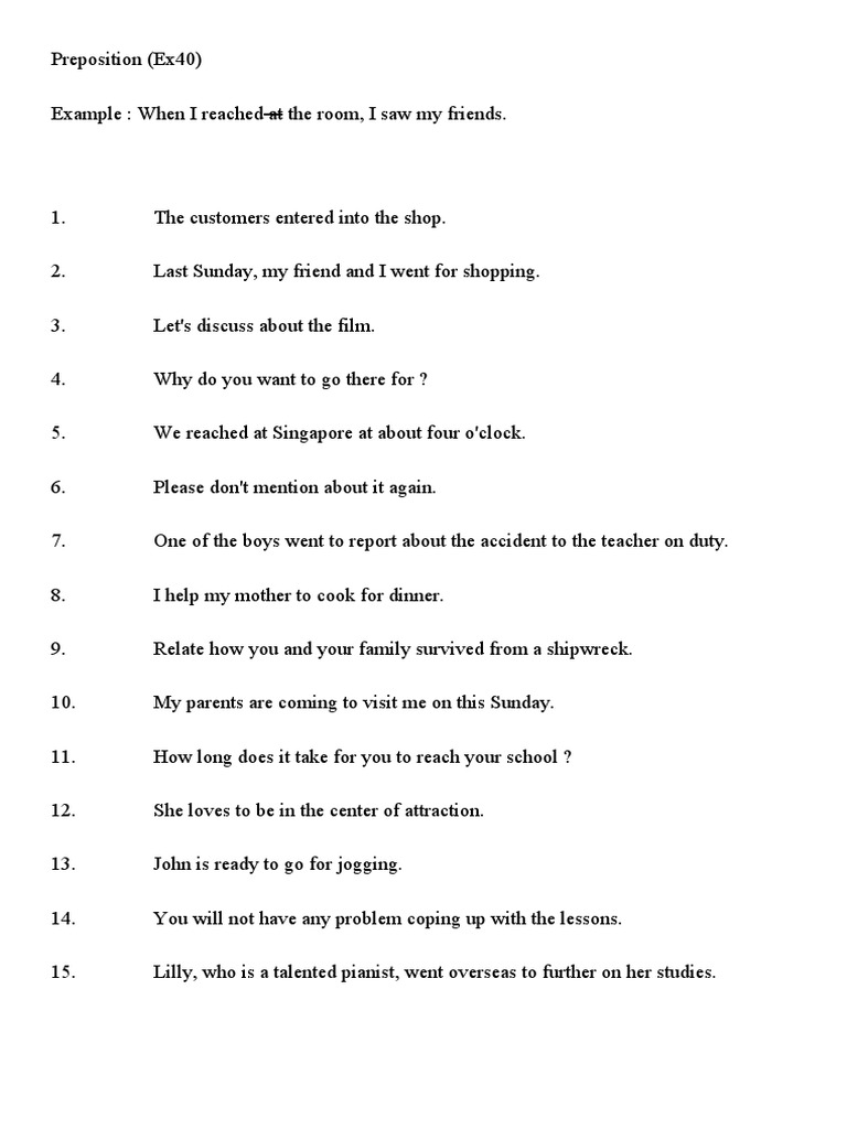 Common Preposition Errors Explained | PDF