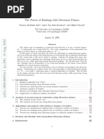 The Power of Hashing With Mersenne Primes