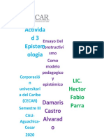 Ensayo Sobre El Constructivismo Como Modelo Pedagogico y Epistémico