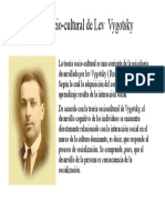 Teoría Socio-Cultural de Lev Vygotsky