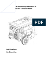 Resumen de Diagnóstico y Embobinado de Generador Caterpillar RP6500 José Mazariegos