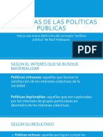 Tipologías de Las Políticas Públicas