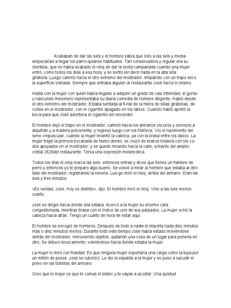 La Mujer Que Llegaba A Las 6 PDF Naturaleza