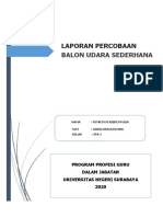 Percobaan Balon Udara Sederhana