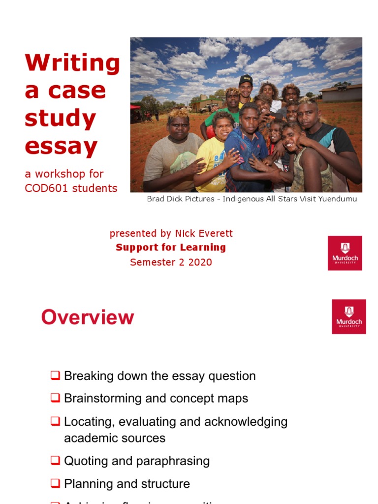Writing a Case Study Essay Workshop | PDF | Essays | Argument