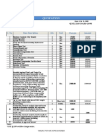 Quotation: S. No. Item Description Qty. Unit Charges Amount