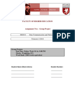 Faculty of Higher Education: HS1011 Data Communication and Networks Trimester 2 2018