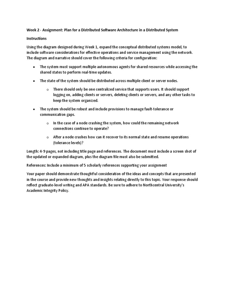 Distributed System Architecture Plan | PDF | Business | Computers