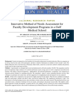 Innovative Method of Needs Assessment For Faculty Development Programs in A Gulf Medical College