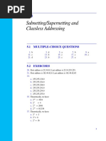 Subnetting/Supernetting and Classless Addressing: 5.1 Multiple-Choice Questions