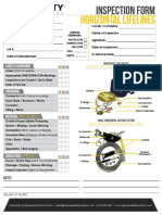 Horizontal Life Line Inspection Form