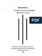 Proposal Proposal: Untuk Mencari Dana Musibah Untuk Mencari Dana Musibah (Bencana Alam) (Bencana Alam)