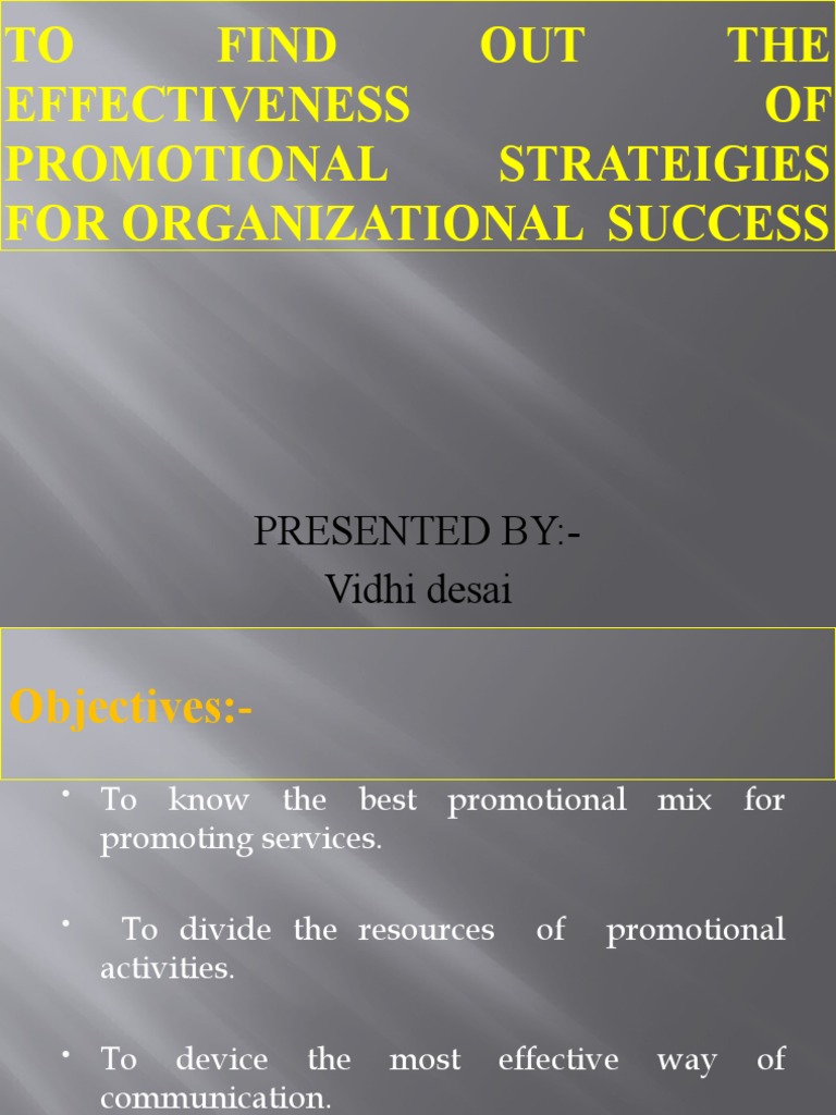 Effectiveness of Promotional Strategies | PDF | Advertising | Digital ...