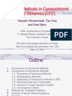Numerical Methods in Computational Fluid Dynamics (CFD) : Maysam Mousaviraad, Tao Xing and Fred Stern