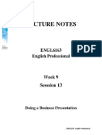 Lecture Notes: ENGL6163 English Professional