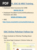 Online EPF, ESIC & HRIS Training