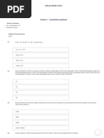 Infosys Model Test 6