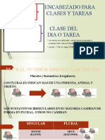 Encabezado para Clases Y Tareas Clase Del Dia O Tarea