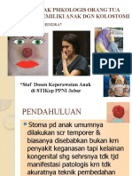 DAMPAK PSIKOLOGIS ORANG TUA YG MEMILIKI ANAK DGN KOLOSTOMI