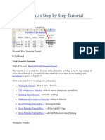 Excel Formulas Step by Step Tutorial