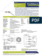 S285 Fozmula Capacitance Coolant Level Switch Data JP 24 Nov 15 3.1 Rev 2 PDF
