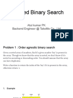 Modified Binary Search Techniques