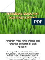 Pertanian Masa Kini Dan Masa Datang 2015