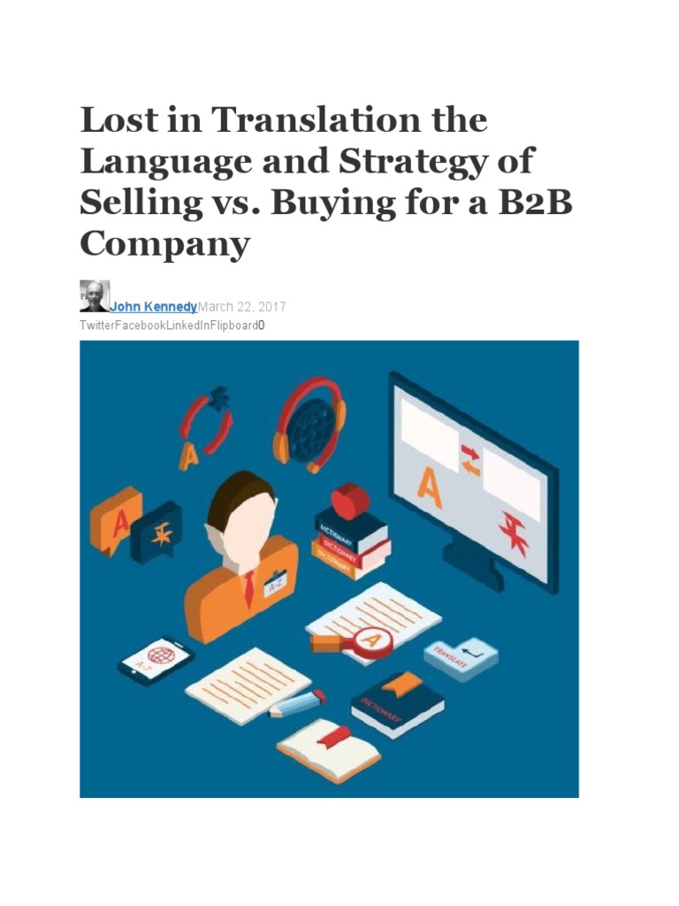 A document highlighting the language of seller vs buyer