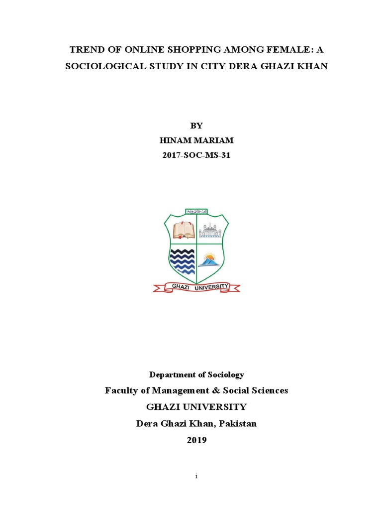 Online Shopping Trends Among Females in Dera Ghazi Khan PDF Online