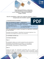 Guia de Actividades y Rúbrica de Evaluación - Unidad 1 - Tarea 1 - Comprensión de La Gestión Logística PDF