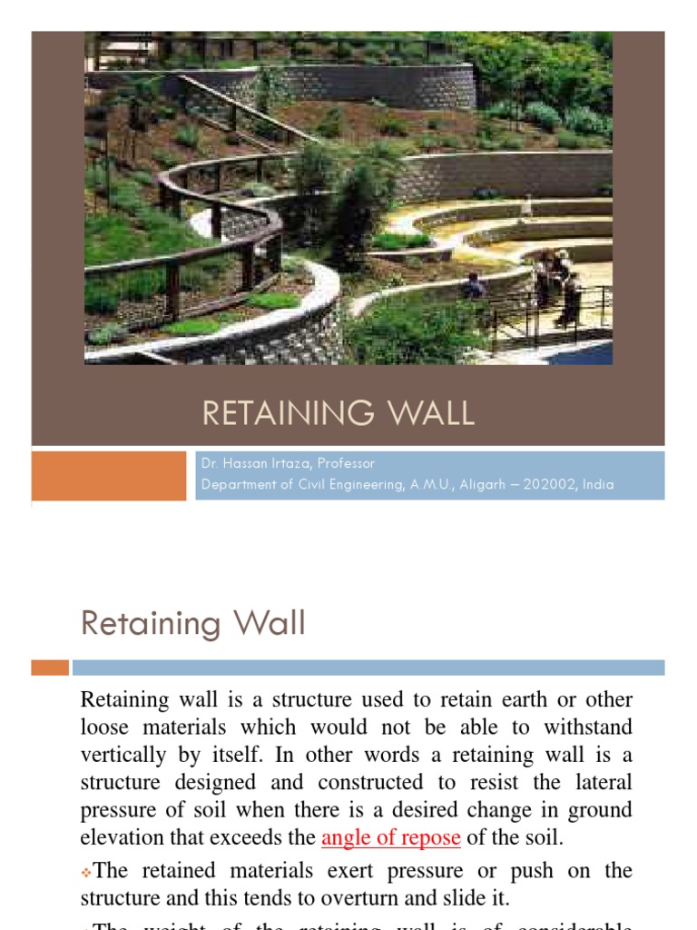 Retaining Wall PDF | PDF | Deep Foundation | Architectural Elements